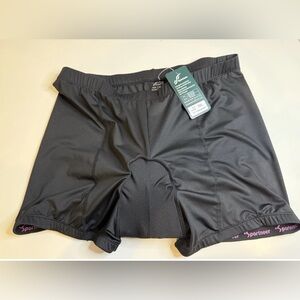 SPORTNEER Cycling Shorts Padded Bicycle Womens XXL Black Pink NEW NWT